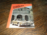 Chrysler 1975 Cordoba  Car Specifications booklet
