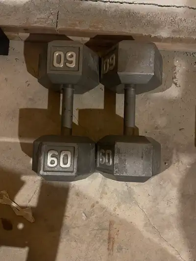60 pound dumbbells , View more
