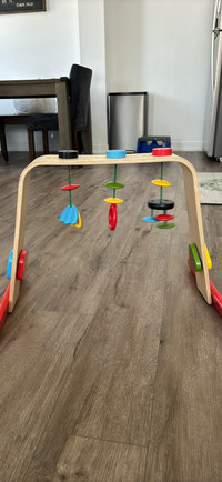 Baby wooden play gym 