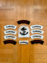 11 Vintage Canadian Military (Naval?) Badges