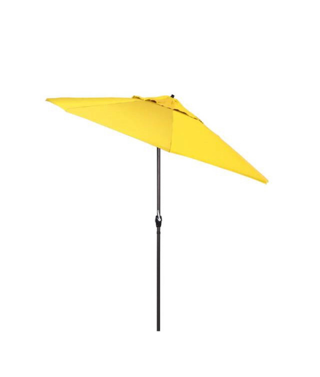 9 ft. Aluminum Auto Tilt Patio Umbrella in Lemon Olefin in Patio & Garden Furniture in Markham / York Region