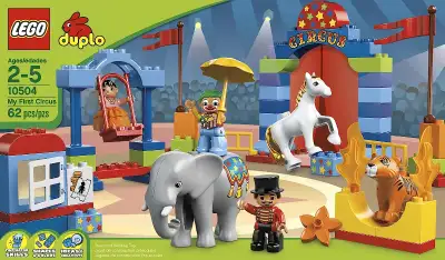 LEGO DUPLO LEGO Ville My First Circus $200 About this item Includes 3 LEGO DUPLO figures: ringmaster...