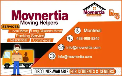 Movnertia Moving Help 438-988-8245, View more