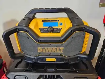 Dewalt 20v Max AM/FM Bluetooth Speaker with 2 120v outlets, View more