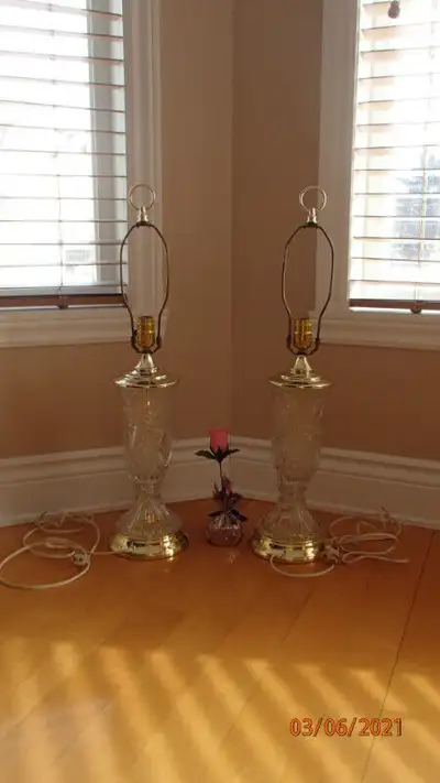 24% Lead Crystal Anna Hutte Bleikristall Table Lamps, View more