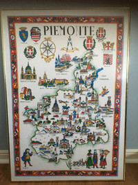 "MEMORIES OF PIEMONTE, ITALY, BROUGHT ALIVE" PRINT ON CANVAS