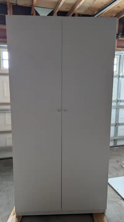 Clothes wardrobe closet &/or storage closet with drawers & doors, View more