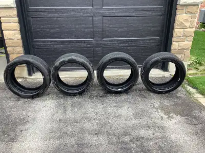 Set of 4 Tires without rims - Not used in Winter Came off a 2015 Elantra Hyundai Tire info as shown...