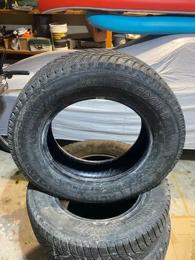 Motormaster Winter Edge II. 235/65R17 In great shape no holes or patches. Tires have 10/32nds on the...