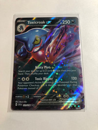 Pokemon Toxicroak ex Scarlet and Violet Base set Ultra Rare Card