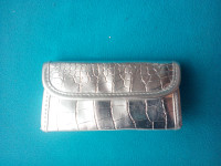NEW Silver cosmetic/ jewellry bag
