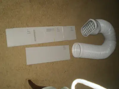 LG Air conditioner hose, + window kit . for window, or balcony for portable , adding remote - sellin...