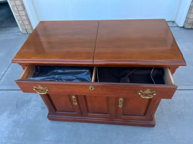 cherry wood buffet cabinet in Hutches & Display Cabinets in Edmonton - Image 3