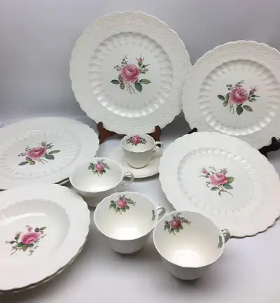 SPODE COPELAND --- Billingsley Rose (1946) --- Set of Dishes, View more