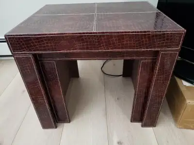 Stacking Side Tables in Faux Snakeskin/Leather, View more