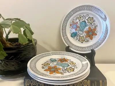 Vintage Kathie Winkle Broadhurst Seychelles Pattern Side Plates Set of 4 Replacement side plates or...