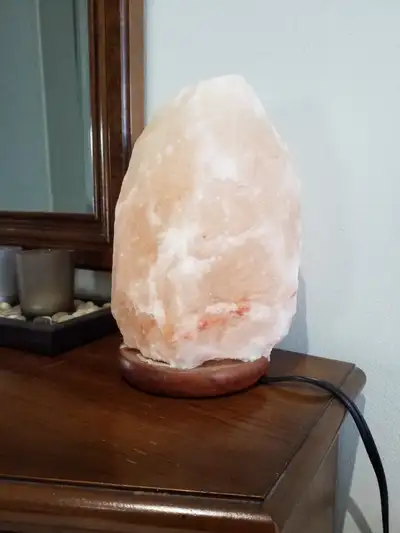 Real pink Himalayan Salt Lamp 8", View more