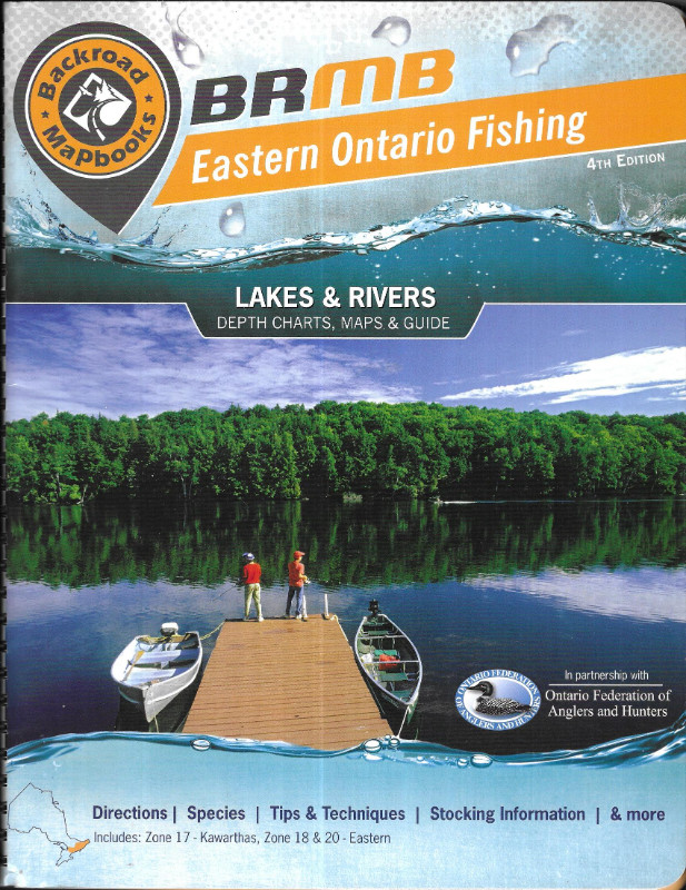Backroads Mapbook 2014 EAST ONTARIO FISHING Lakes & Rivers Zn 17 in Non-fiction in Ottawa