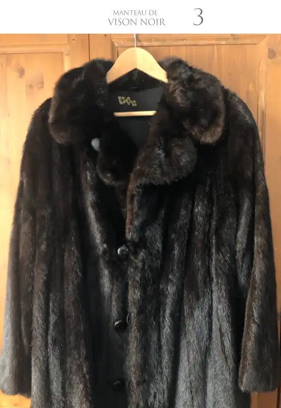 Manteau de vison noir fourrure véritable [modèle #3] in Women's - Tops & Outerwear in Shawinigan - Image 4