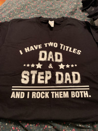 Men’s black “dad/step dad” tshirt
