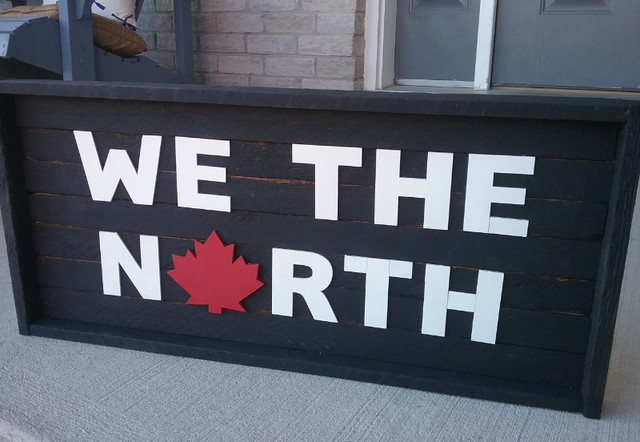 We the North Wooden Wall Signs in Hobbies & Crafts in City of Toronto