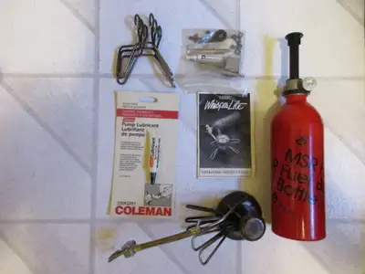 Classic lightweight backpacking stove. Includes large MSR fuel bottle, instruction manual and extra...