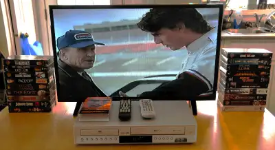 Vcr Also Has A Dvd Player But Does Not Read Discs. Vcr Works Flawlessly. Tv Has 3 Hdmi Ports. Packag...