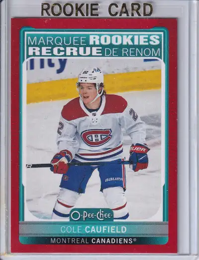 2021-22 OPC RED BORDER MARQUEE ROOKIES # 506 COLE CAUFIELD