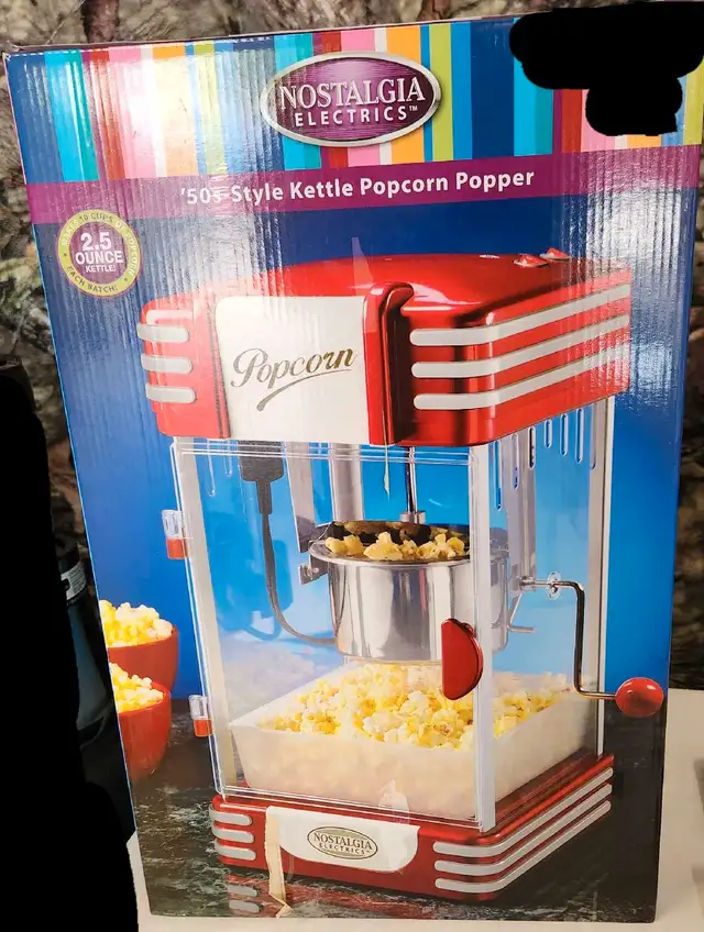 Nostalgia Popcorn Machine - BRAND NEW! NEVER BEEN OPENED!  in Microwaves & Cookers in Winnipeg - Image 4