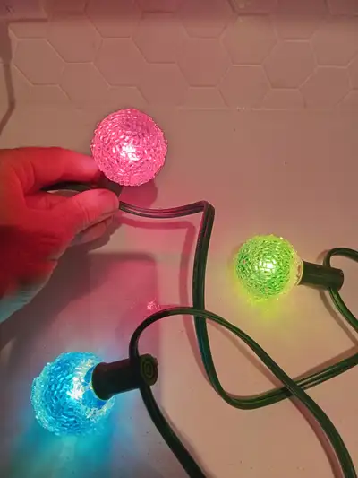 Vintage GE and NOMA lighted Ice Snowball Christmas Bulbs EACH, View more