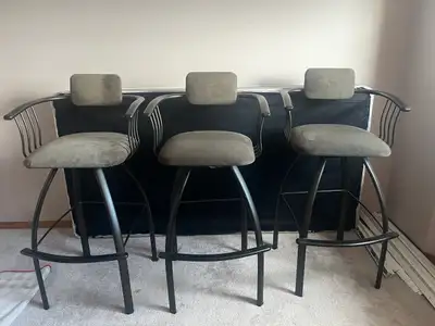 3 Bar Stools / Counter Height Chairs, View more