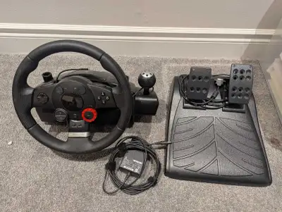 Logitech Driving Force GT Steering Wheels and Pedals, View more