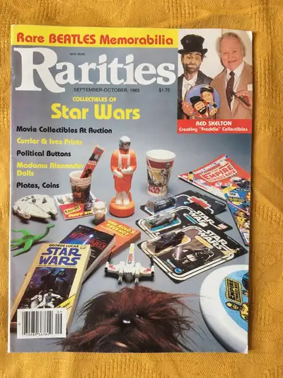 Rarities - Collectibles Magazine - (c) sept - Oct 1983 Articles of not: - Star Wars, Beatles , Red S...
