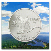 $20 Silver Coin - 2014 Canada Goose RCM