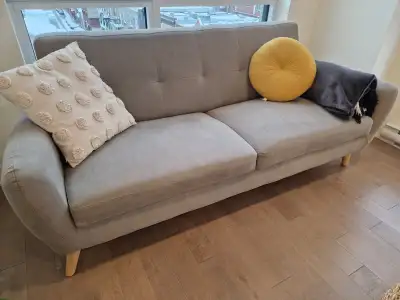 Grey Structube Sofa • 3-Seater • Divan Structube Gris • 3 places, View more