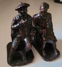 Antique 1887 Statues of Tam O' Shanter and Souter Johnny
