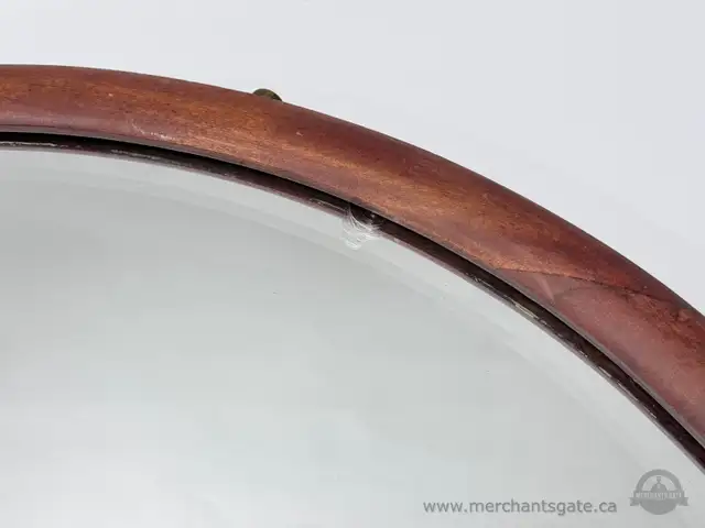 Oval Wood Framed Wall Mirror 24 x 20 with Beveled Glass in Home Décor & Accents in Ottawa - Image 3