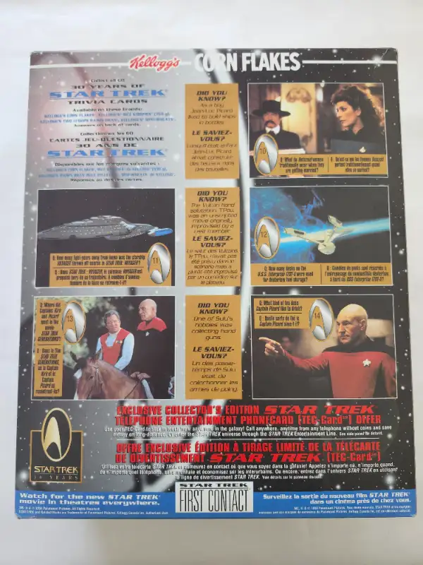 STAR TREK Captain Kirk Kellogg’s Corn Flakes Cereal Box in Arts & Collectibles in Kitchener / Waterloo - Image 3