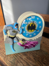 Talking Vintage Batman Clock 1974 Janex