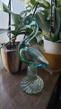 Murano art glass bird