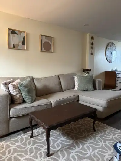 A beautiful, clean, and spacious 1-bedroom basement apartment featuring a large living hall and a fu...