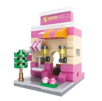 Lego compatible Mini Modular Building Donut shop new