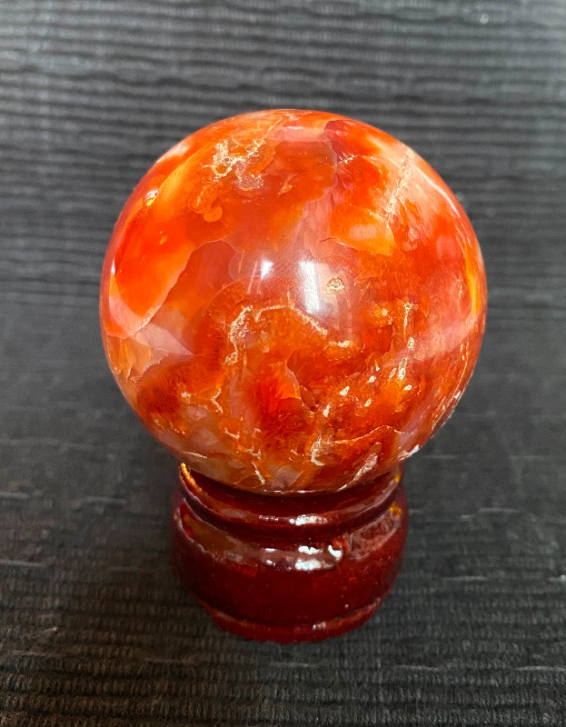 Carnelian mineral sphere in Arts & Collectibles in City of Toronto