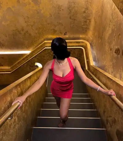 Sexy red dinner dress, View more