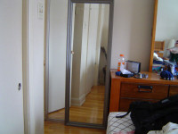 High class wooden framed mirror - 60"X 20,5"X 2""