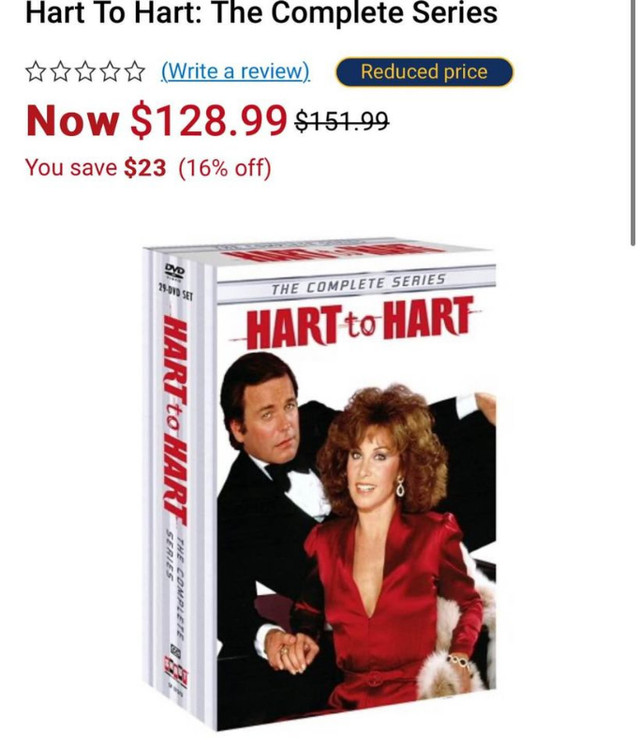 Hart To Hart: The Complete Series DVD BOX SET New and Sealed !! in CDs, DVDs & Blu-ray in Markham / York Region - Image 3