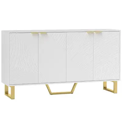 New HOMCOM Sideboard Cabinet with Adjustable Shelves, View more