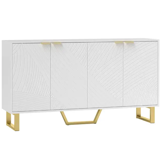 New HOMCOM Sideboard Cabinet with Adjustable Shelves in Hutches & Display Cabinets in City of Toronto - Image 2