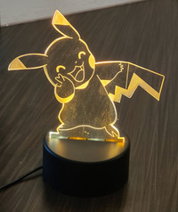 Pokémon 3D Lumière de Chevet Pikachu LED/DEL (NEUF)