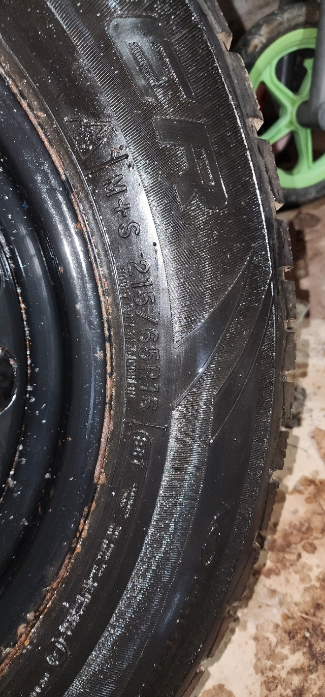 Cooper evolution snow tires on rims.215/65r16 in Tires & Rims in Peterborough - Image 4